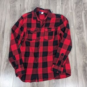 H&M Divided Buffalo Plaid Shirt Size Medium